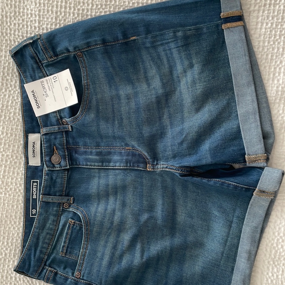 Brand new denim shorts